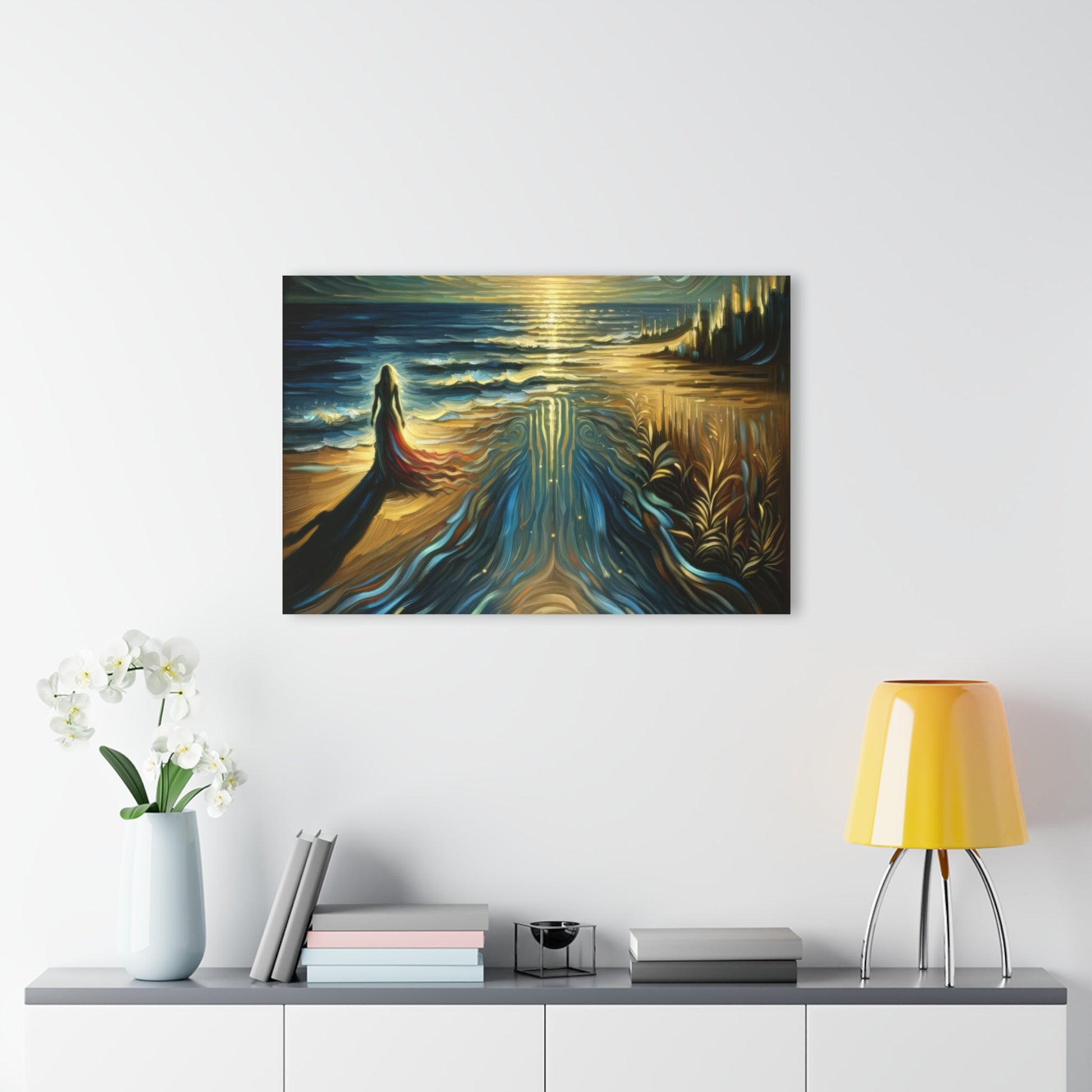 Solitary Evening Departure Acrylic Prints (French Cleat Hanging) - ATUH.ART