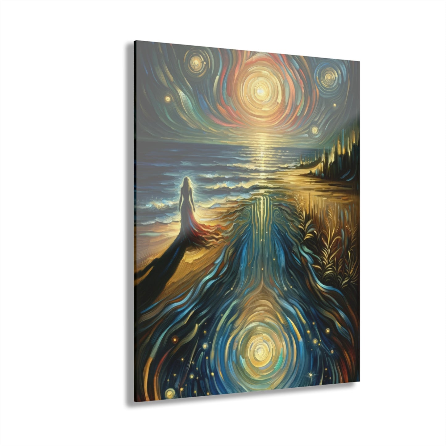 Solitary Evening Departure Acrylic Prints (French Cleat Hanging) - ATUH.ART