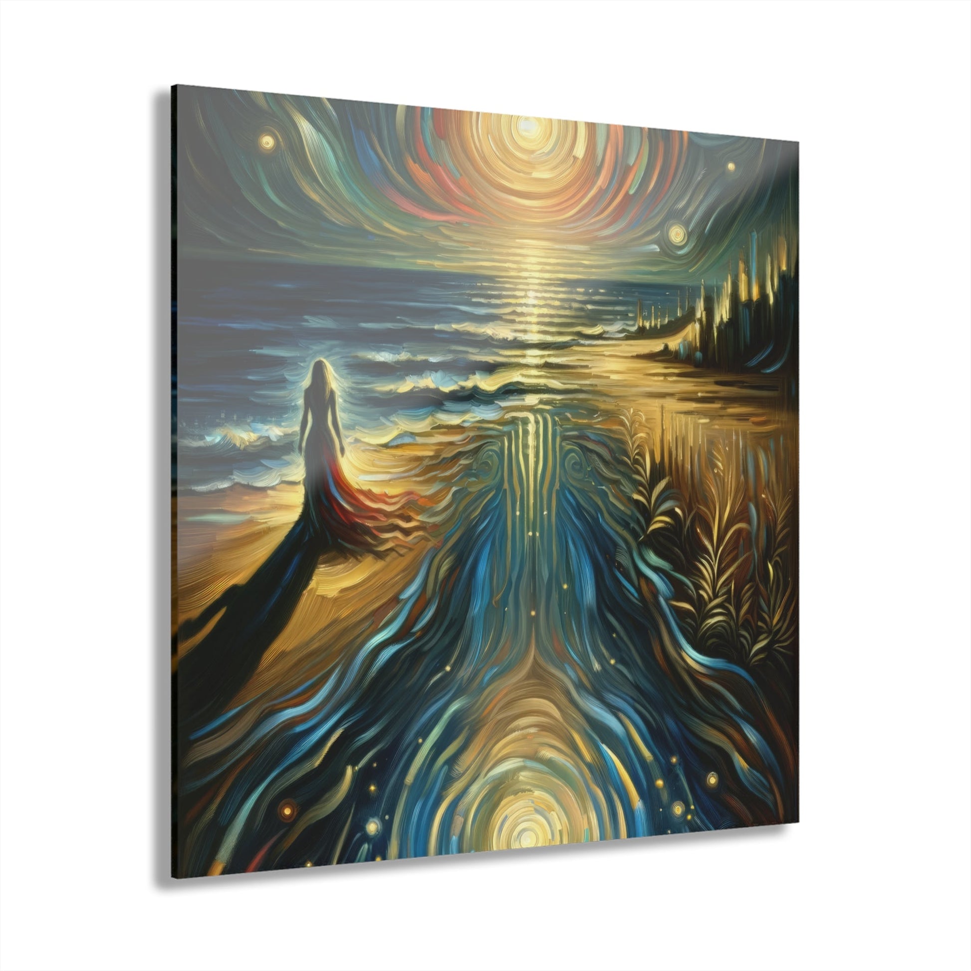 Solitary Evening Departure Acrylic Prints (French Cleat Hanging) - ATUH.ART