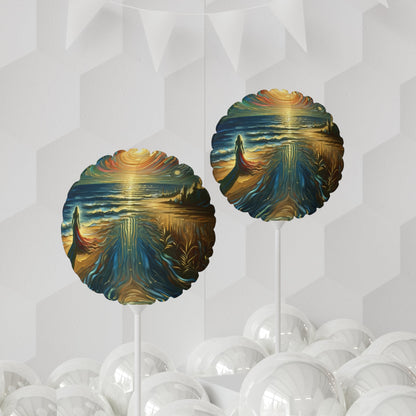 Solitary Evening Departure Balloon (Round and Heart-shaped), 11" - ATUH.ART