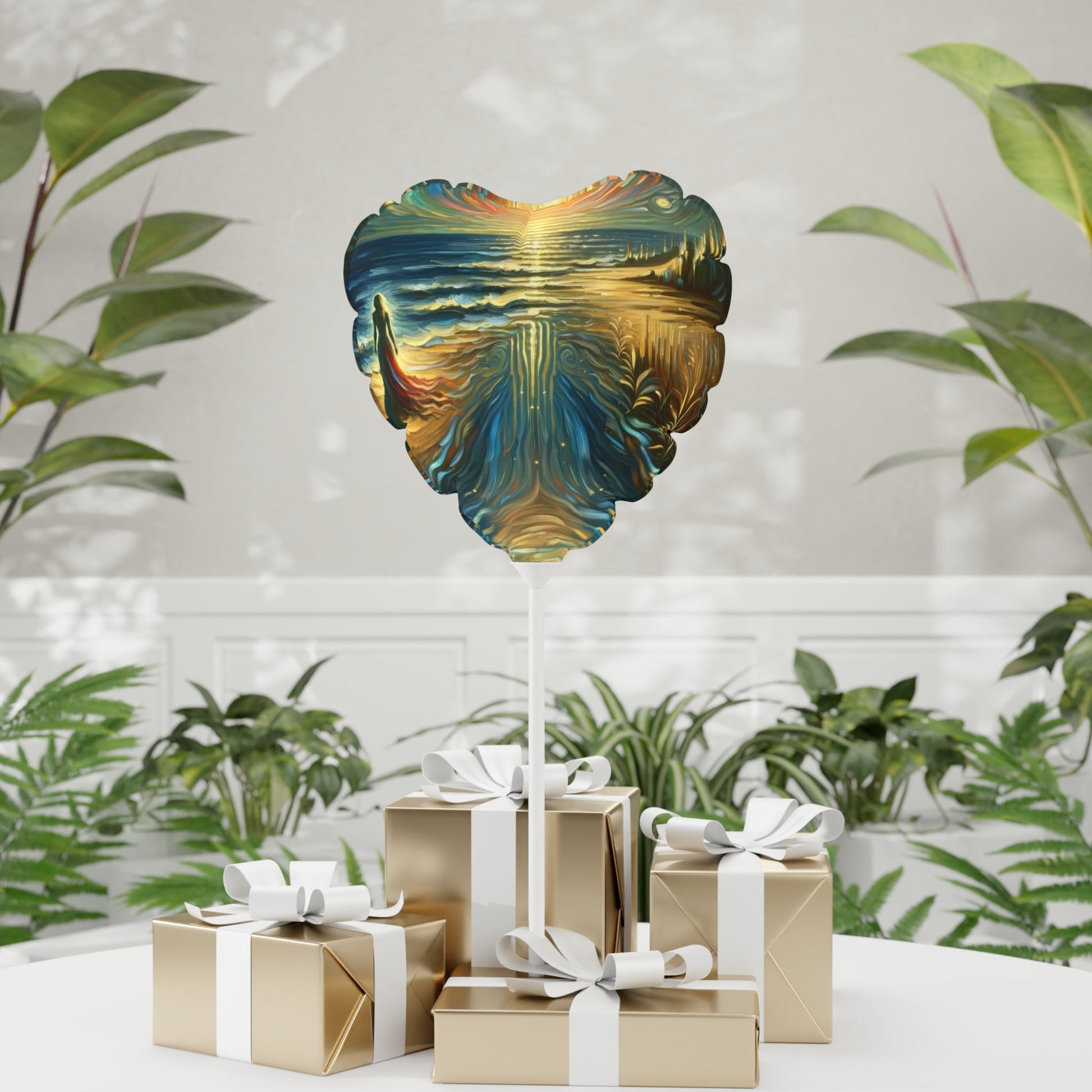 Solitary Evening Departure Balloon (Round and Heart-shaped), 11" - ATUH.ART