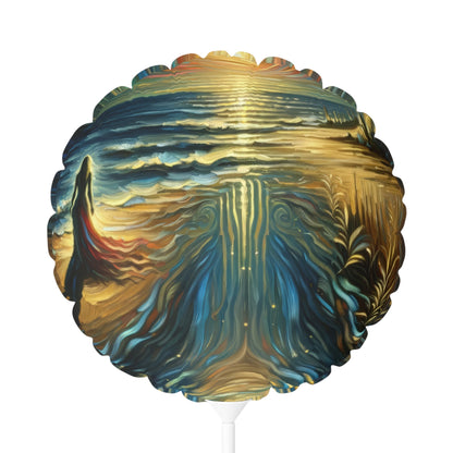 Solitary Evening Departure Balloon (Round and Heart-shaped), 11" - ATUH.ART