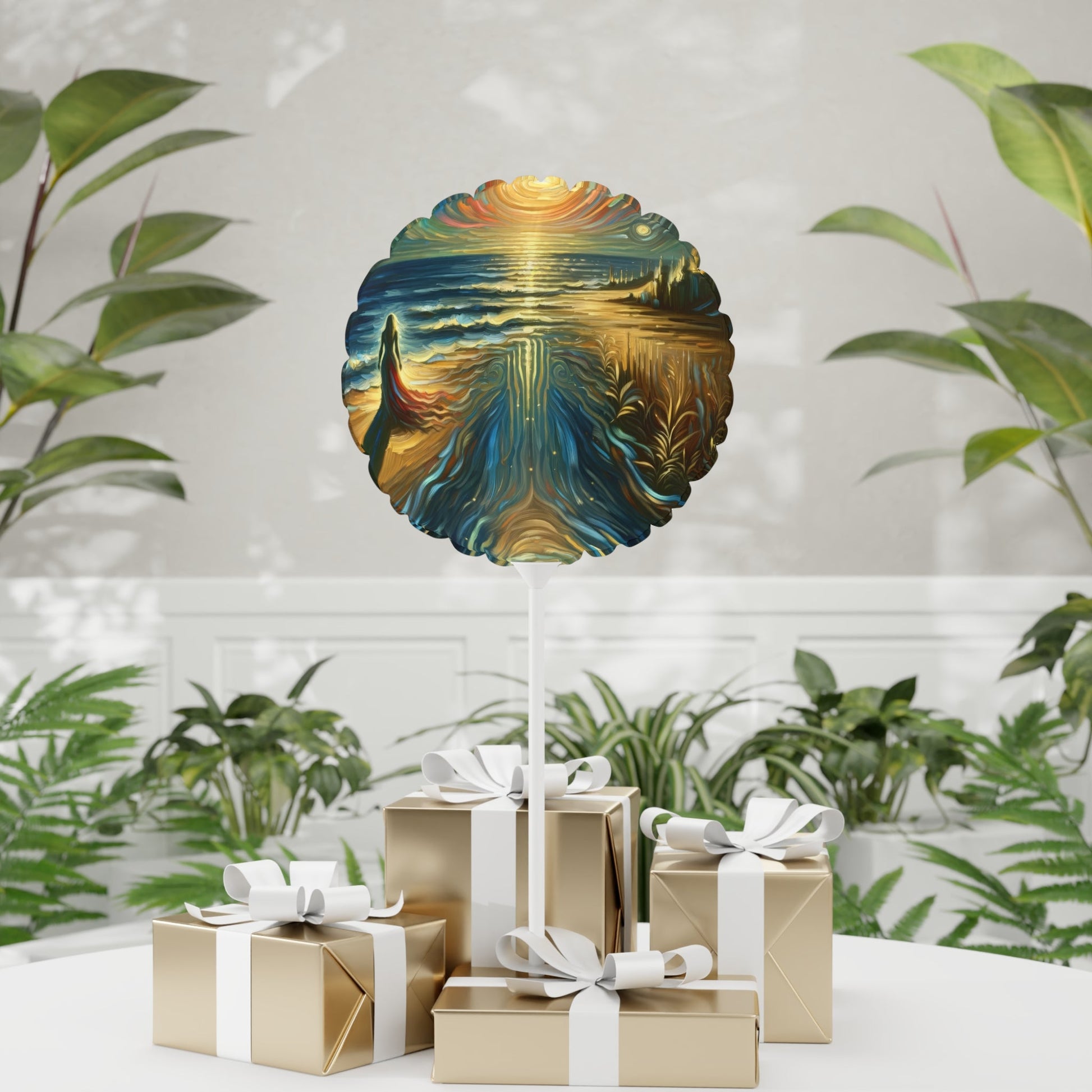 Solitary Evening Departure Balloon (Round and Heart-shaped), 11" - ATUH.ART