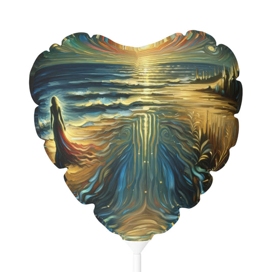 Solitary Evening Departure Balloon (Round and Heart-shaped), 11" - ATUH.ART