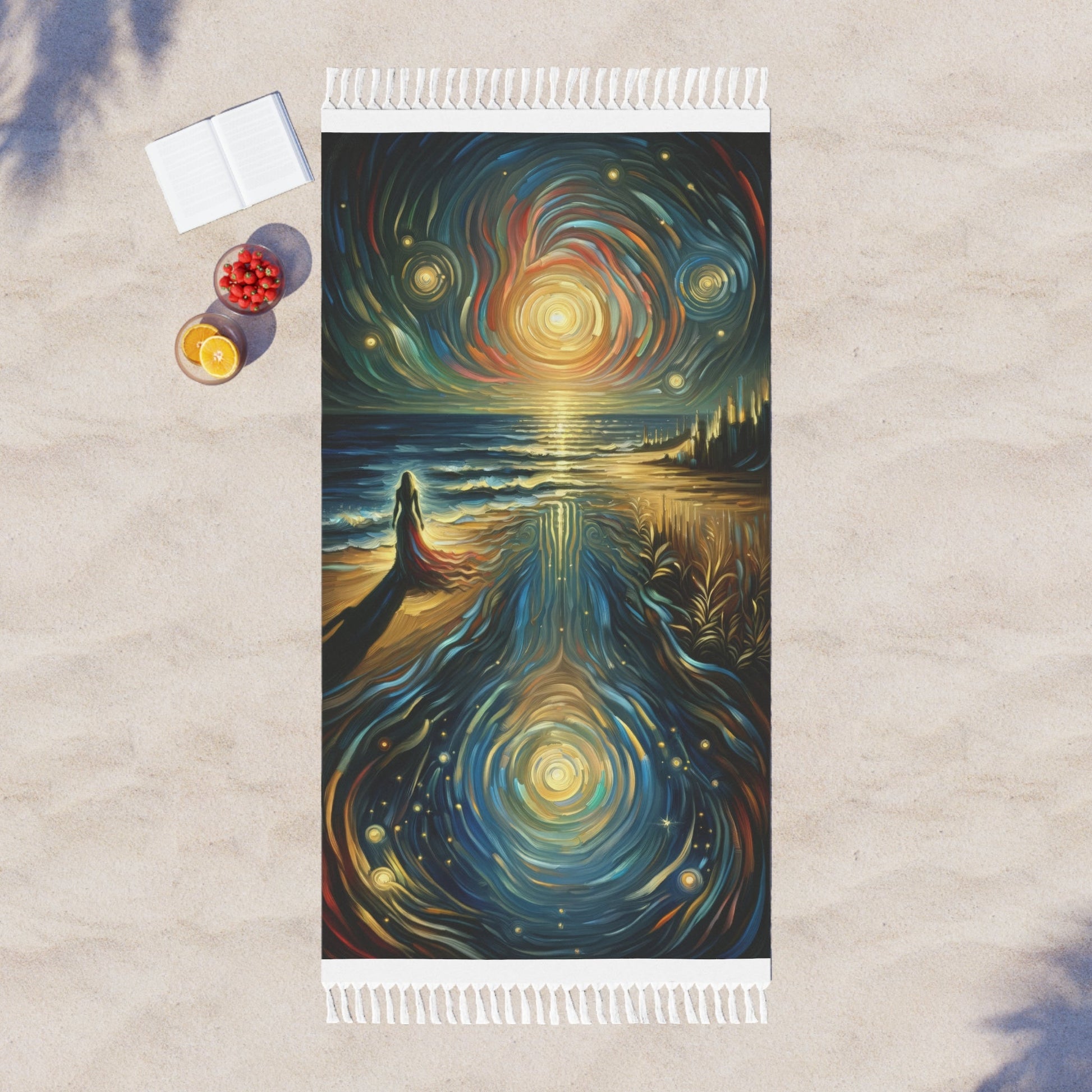 Solitary Evening Departure Boho Beach Cloth - ATUH.ART