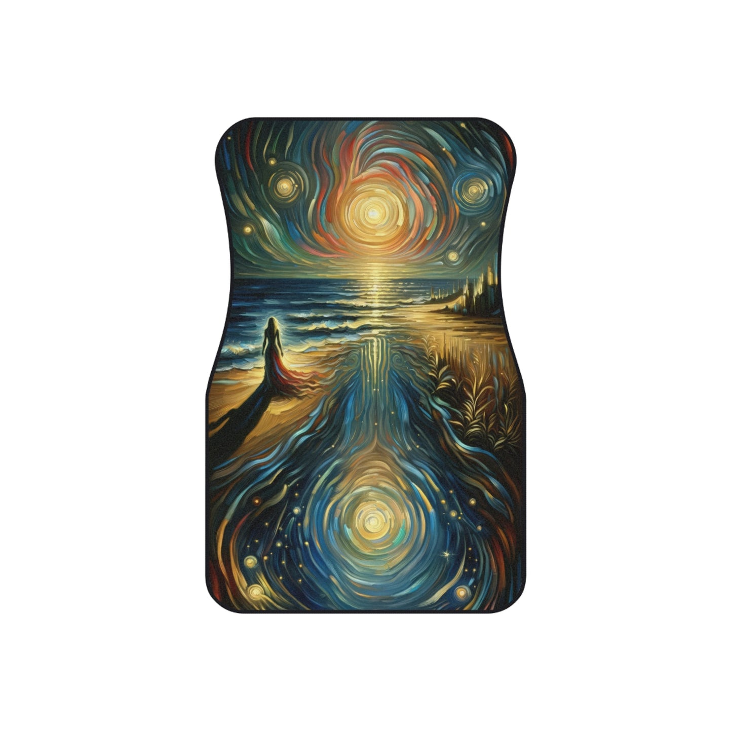 Solitary Evening Departure Car Mats (2x Front) - ATUH.ART