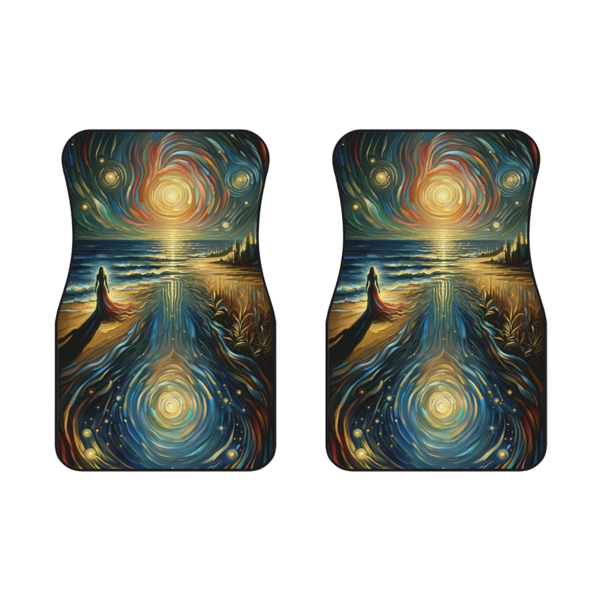 Solitary Evening Departure Car Mats (2x Front) - ATUH.ART