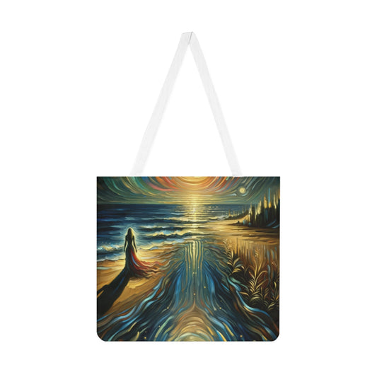 Solitary Evening Departure Shoulder Tote Bag (AOP) - ATUH.ART