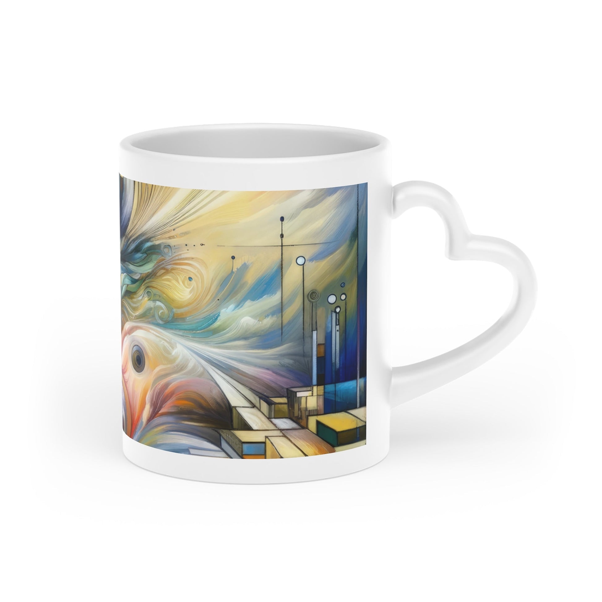 Sovereign Integral Journey Heart-Shaped Mug - ATUH.ART