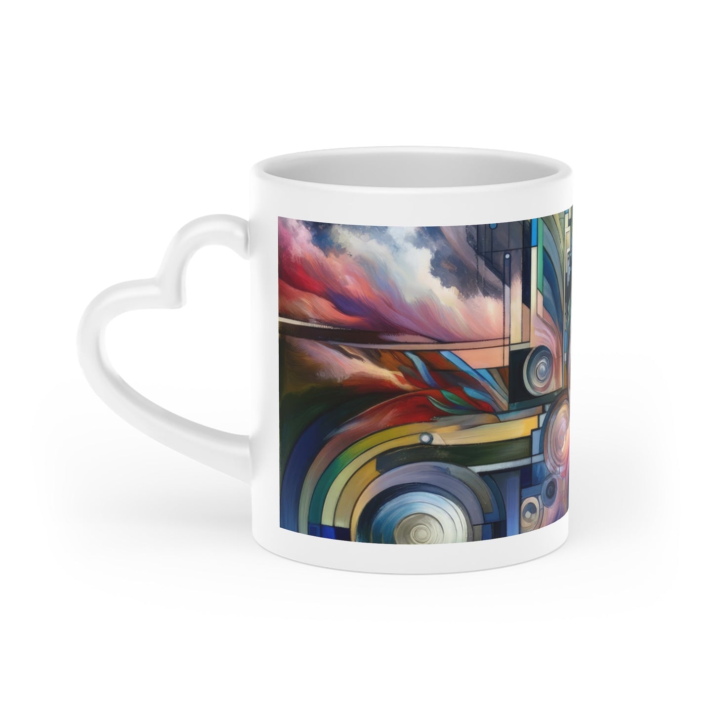 Sovereign Integral Journey Heart-Shaped Mug - ATUH.ART