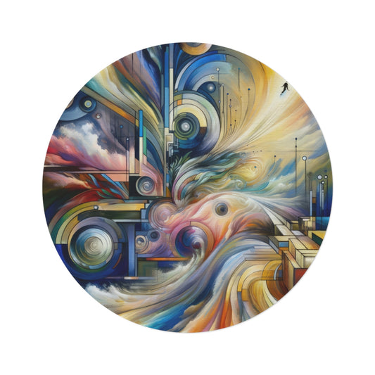 Sovereign Integral Journey Round Rug - ATUH.ART