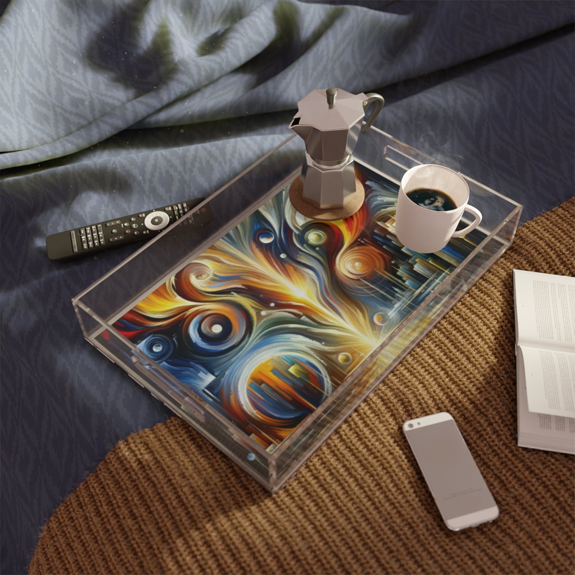 Sovereign Integral Transformation Acrylic Serving Tray - ATUH.ART