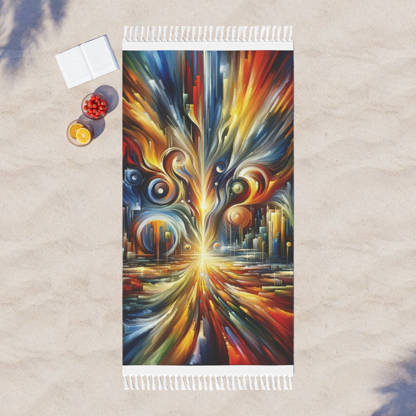 Sovereign Integral Transformation Boho Beach Cloth - ATUH.ART