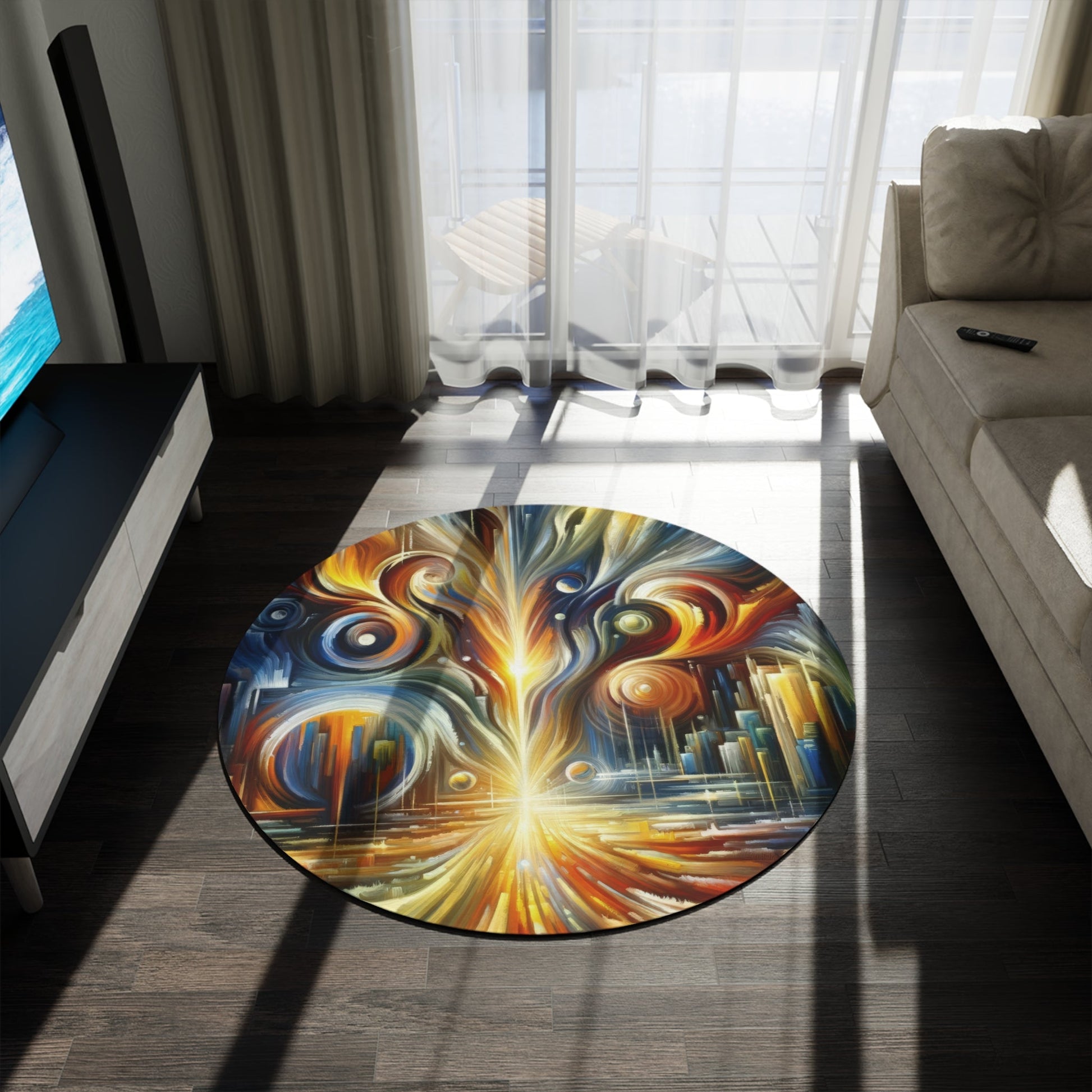 Sovereign Integral Transformation Round Rug - ATUH.ART