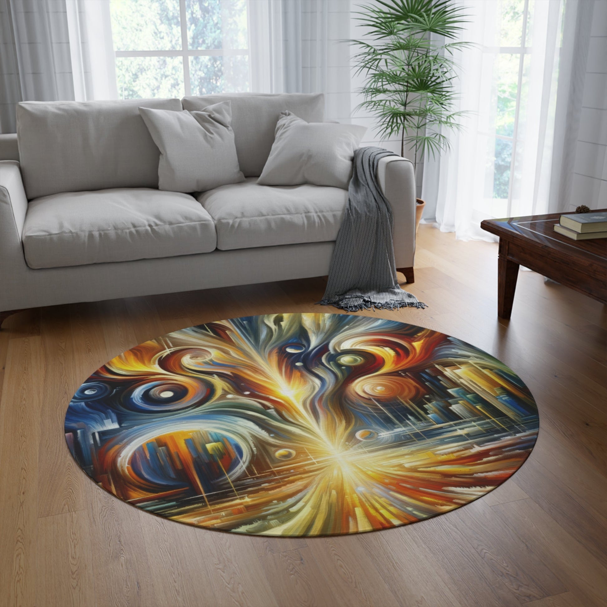 Sovereign Integral Transformation Round Rug - ATUH.ART