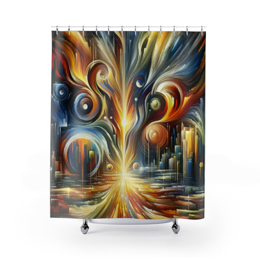 Sovereign Integral Transformation Shower Curtains - ATUH.ART