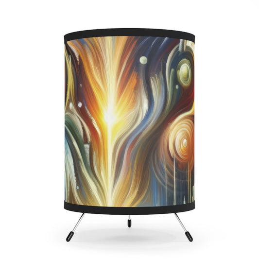 Sovereign Integral Transformation Tripod Lamp with High-Res Printed Shade, US\CA plug - ATUH.ART