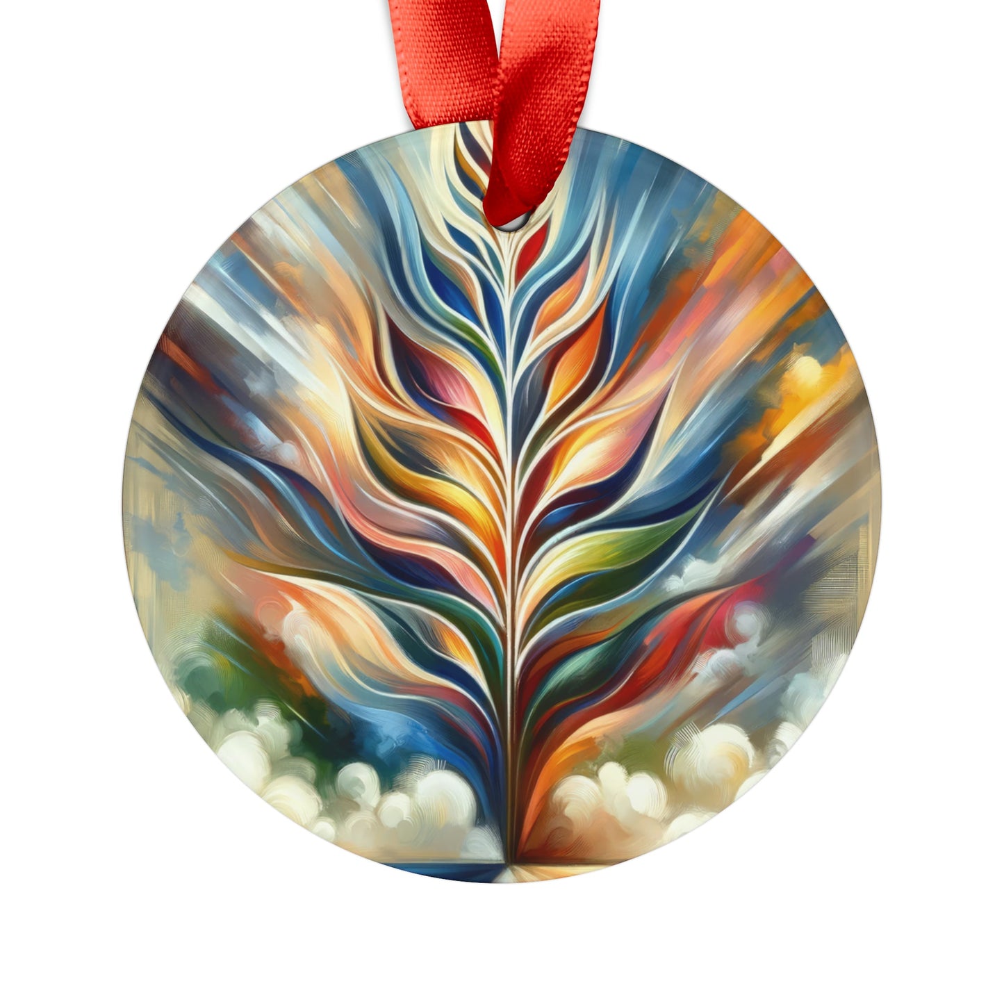 Sovereign Radiance Cultivation Acrylic Ornament with Ribbon - ATUH.ART