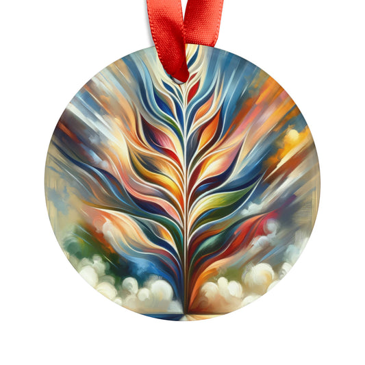 Sovereign Radiance Cultivation Acrylic Ornament with Ribbon - ATUH.ART
