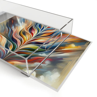 Sovereign Radiance Cultivation Acrylic Serving Tray - ATUH.ART