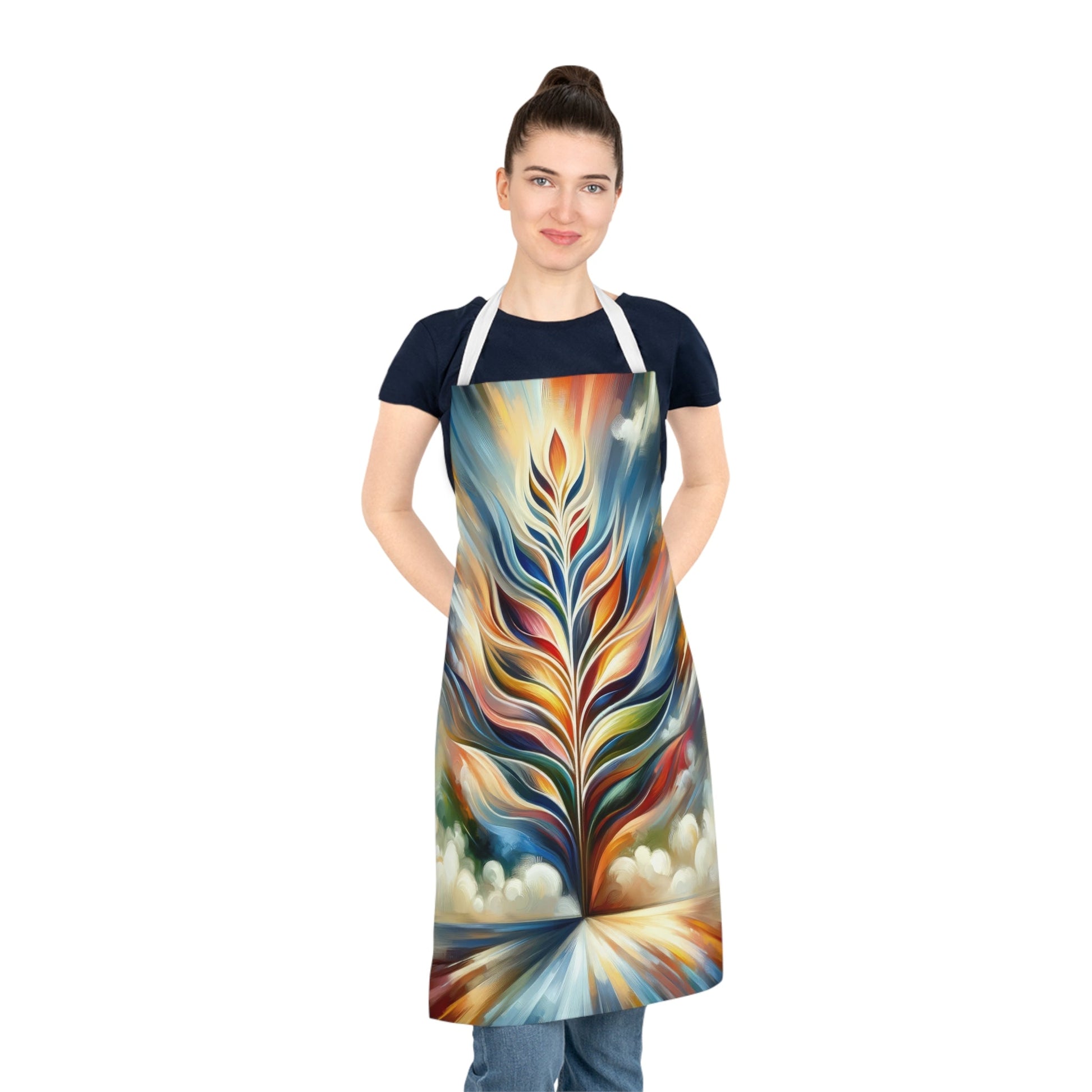 Sovereign Radiance Cultivation Adult Apron (AOP) - ATUH.ART