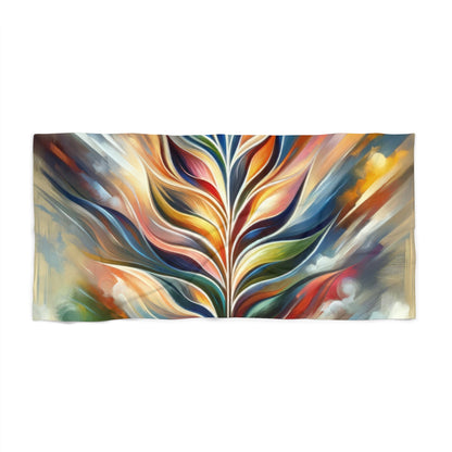 Sovereign Radiance Cultivation Beach Towel - ATUH.ART