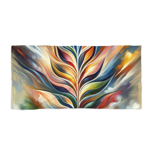 Sovereign Radiance Cultivation Beach Towel - ATUH.ART