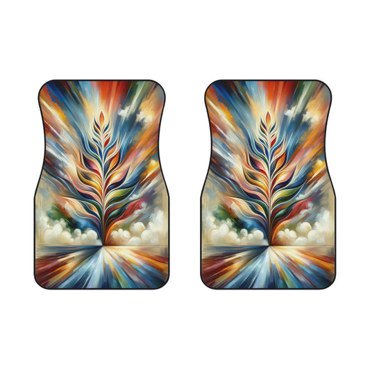 Sovereign Radiance Cultivation Car Mats (2x Front) - ATUH.ART