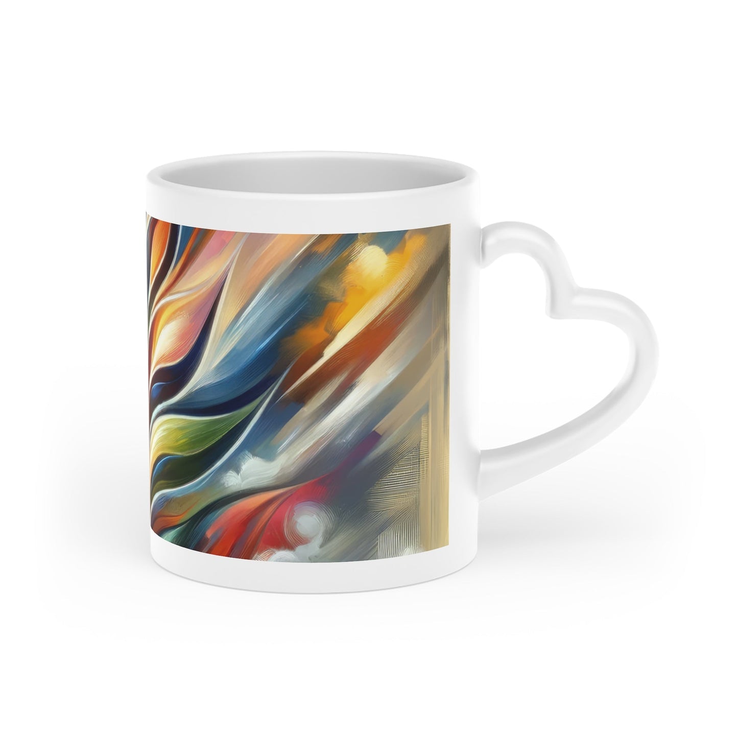 Sovereign Radiance Cultivation Heart-Shaped Mug - ATUH.ART