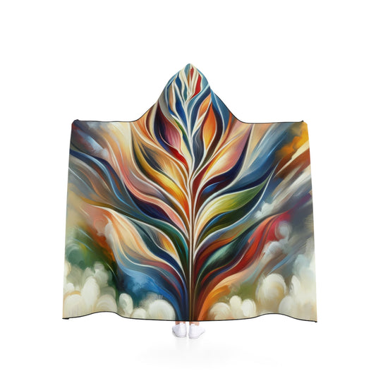 Sovereign Radiance Cultivation Hooded Blanket - ATUH.ART