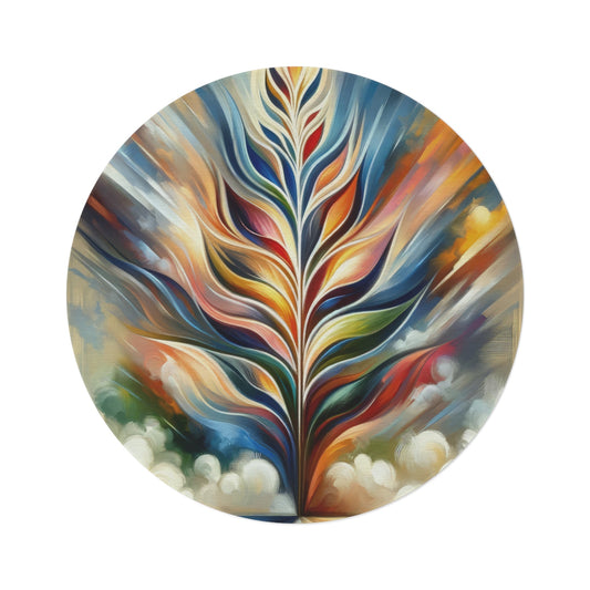 Sovereign Radiance Cultivation Round Rug - ATUH.ART