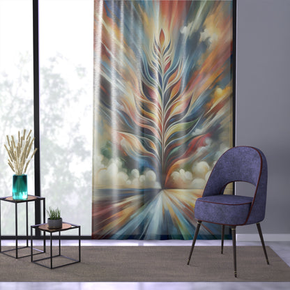 Sovereign Radiance Cultivation Window Curtain - ATUH.ART