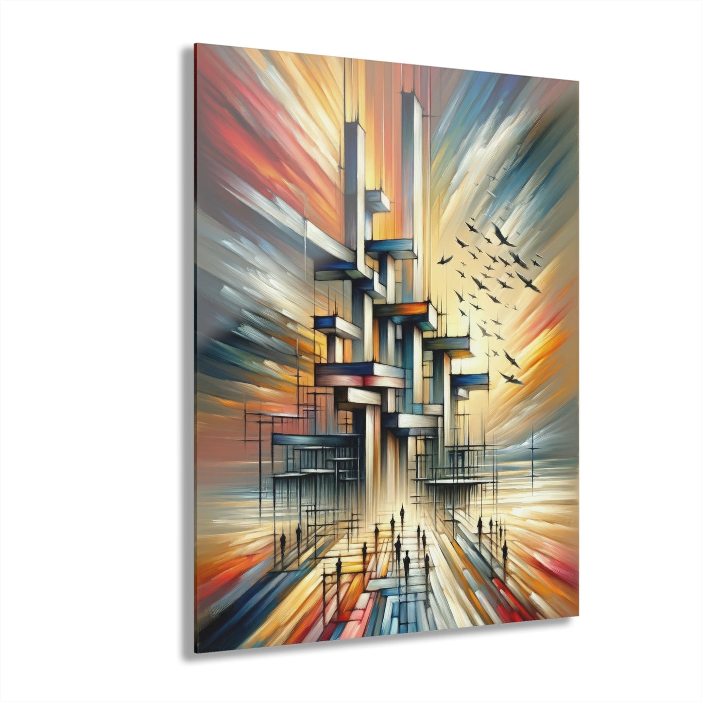 Sovereign Reflective Scaffolding Acrylic Prints (French Cleat Hanging) - ATUH.ART