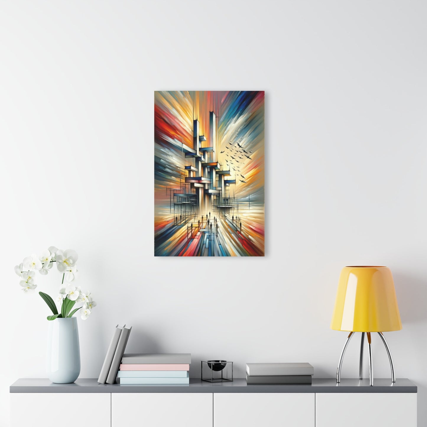 Sovereign Reflective Scaffolding Acrylic Prints (French Cleat Hanging) - ATUH.ART