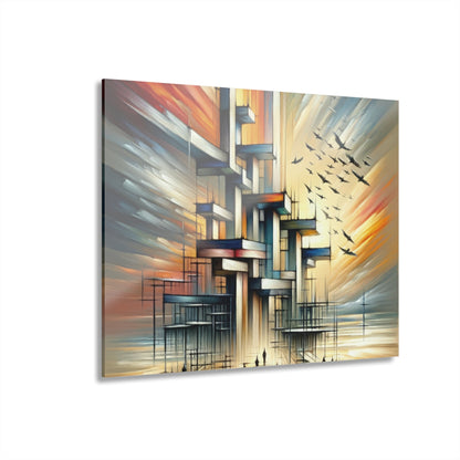 Sovereign Reflective Scaffolding Acrylic Prints (French Cleat Hanging) - ATUH.ART