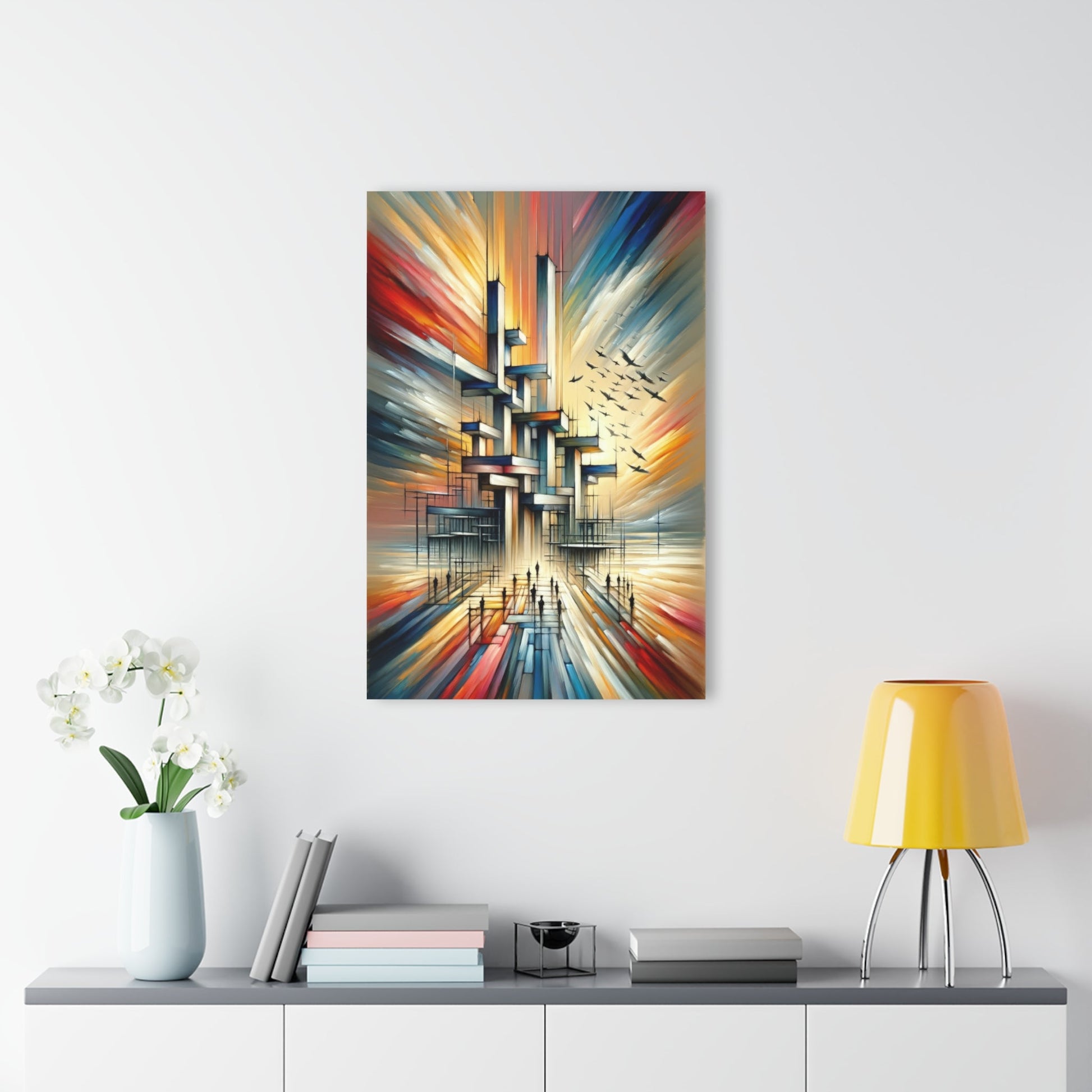 Sovereign Reflective Scaffolding Acrylic Prints (French Cleat Hanging) - ATUH.ART