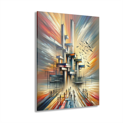 Sovereign Reflective Scaffolding Acrylic Prints (French Cleat Hanging) - ATUH.ART
