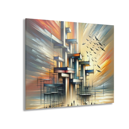 Sovereign Reflective Scaffolding Acrylic Prints (French Cleat Hanging) - ATUH.ART