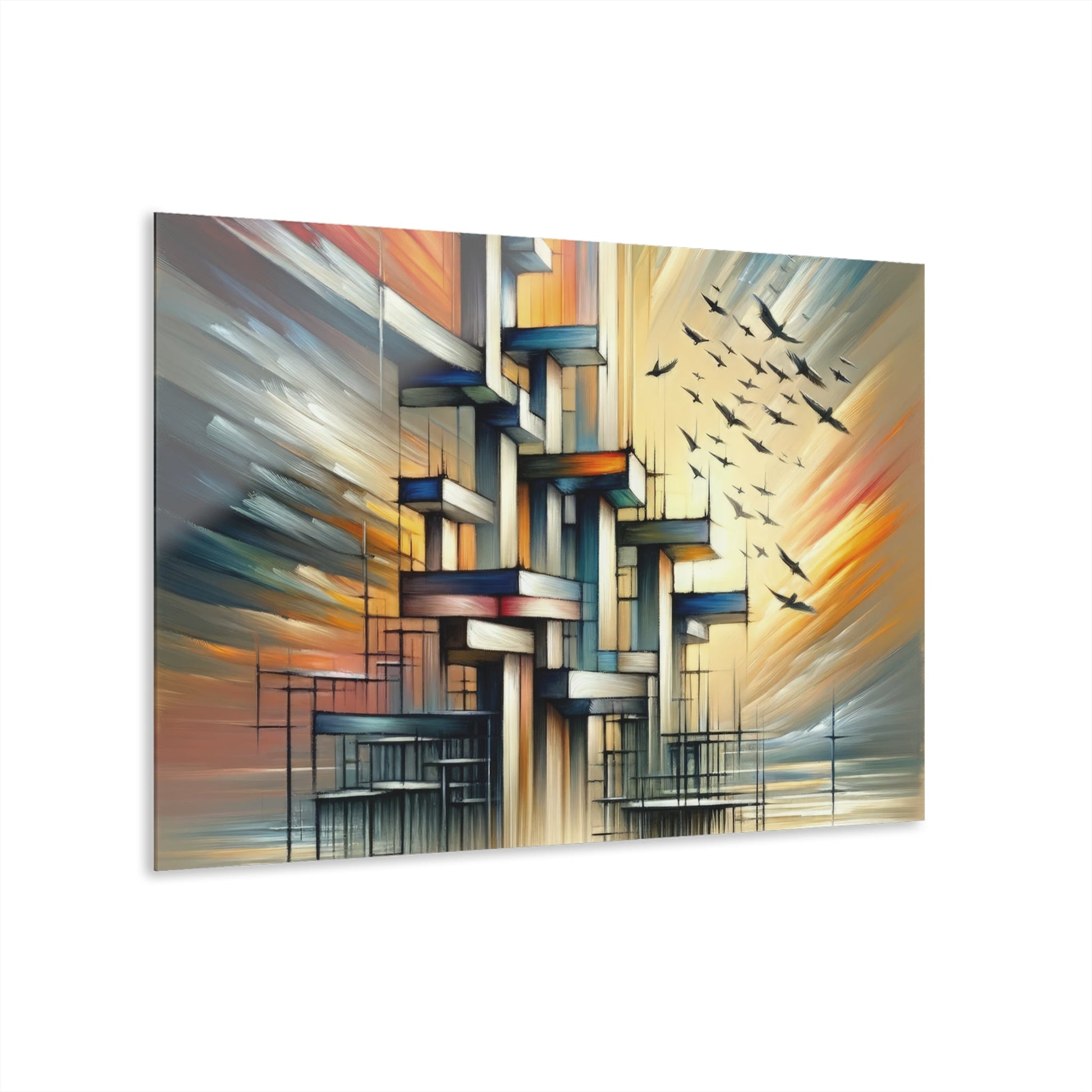 Sovereign Reflective Scaffolding Acrylic Prints (French Cleat Hanging) - ATUH.ART