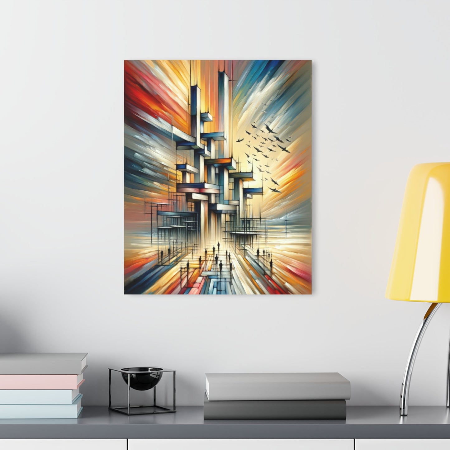 Sovereign Reflective Scaffolding Acrylic Prints (French Cleat Hanging) - ATUH.ART