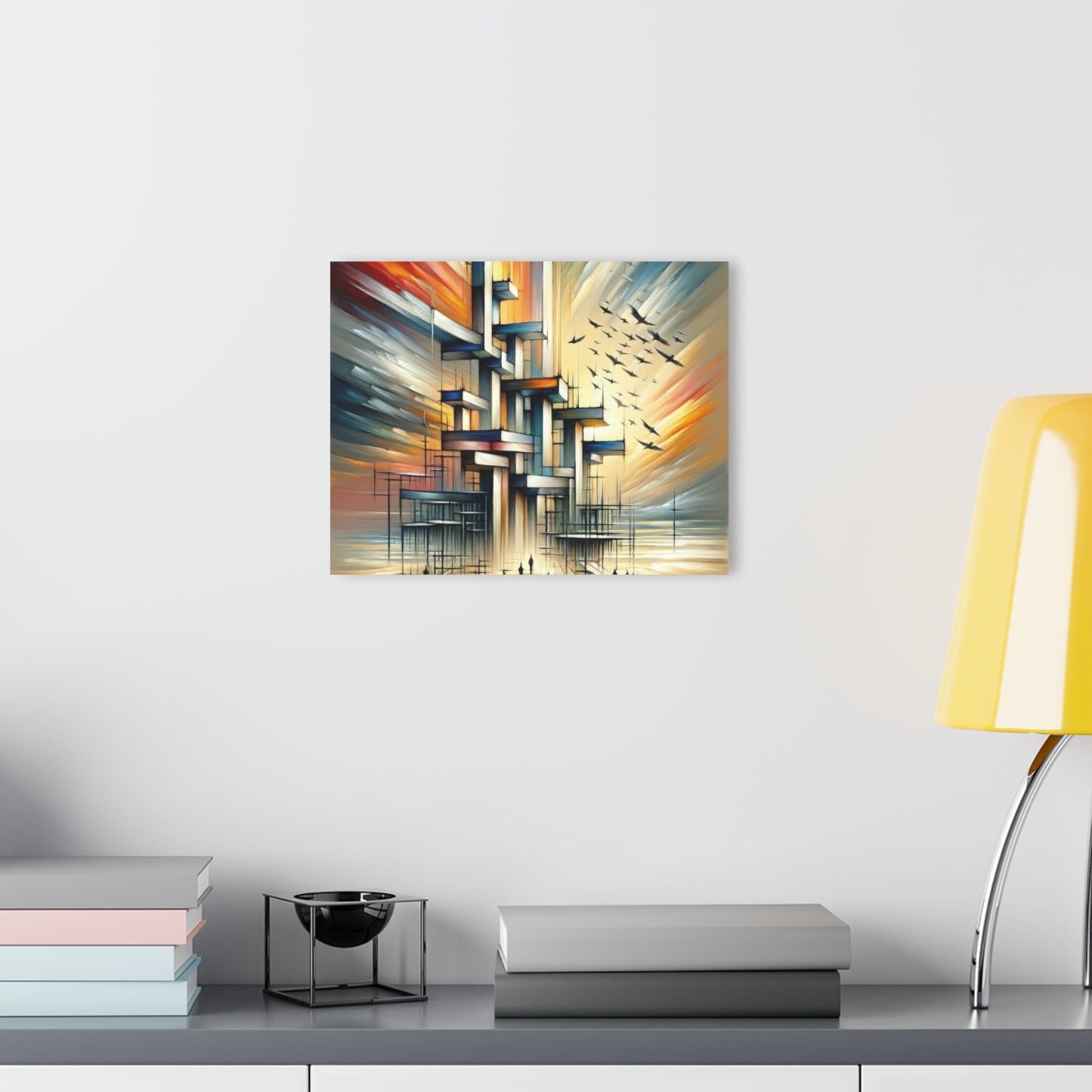 Sovereign Reflective Scaffolding Acrylic Prints (French Cleat Hanging) - ATUH.ART