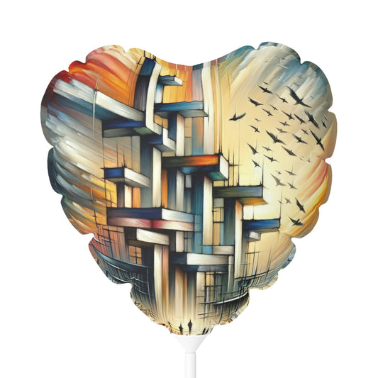 Sovereign Reflective Scaffolding Balloon (Round and Heart-shaped), 11" - ATUH.ART