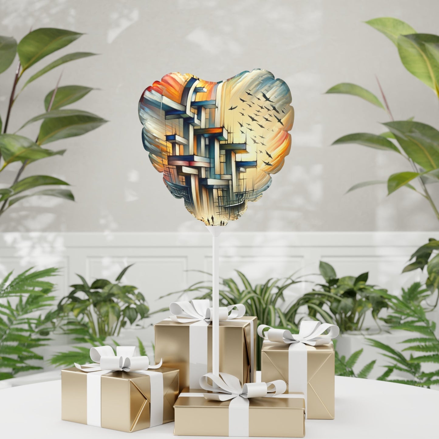 Sovereign Reflective Scaffolding Balloon (Round and Heart-shaped), 11" - ATUH.ART