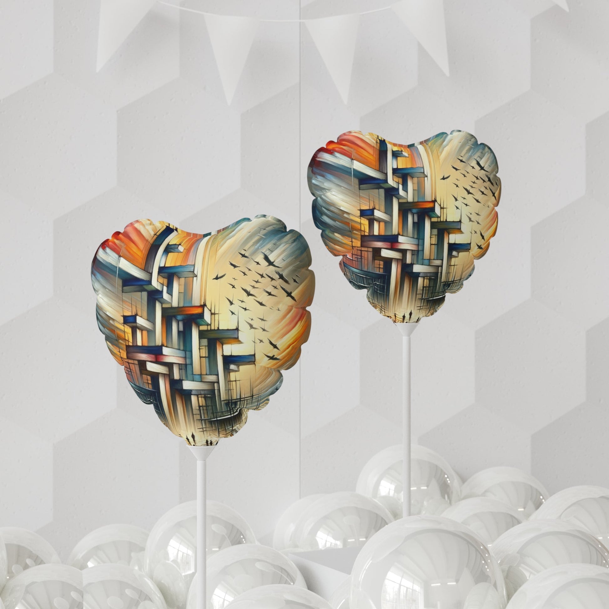 Sovereign Reflective Scaffolding Balloon (Round and Heart-shaped), 11" - ATUH.ART