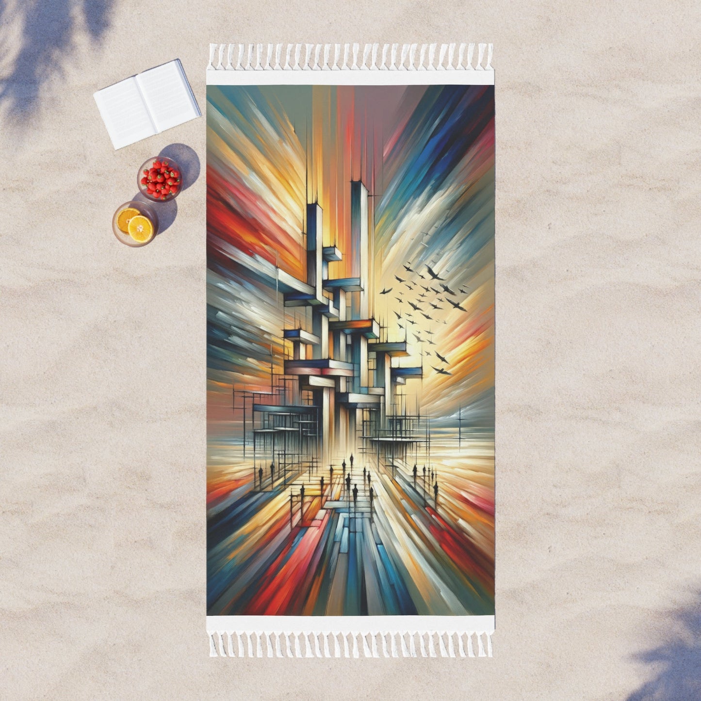 Sovereign Reflective Scaffolding Boho Beach Cloth - ATUH.ART