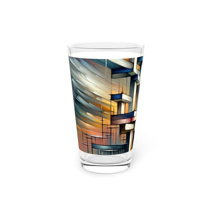 Sovereign Reflective Scaffolding Pint Glass, 16oz - ATUH.ART