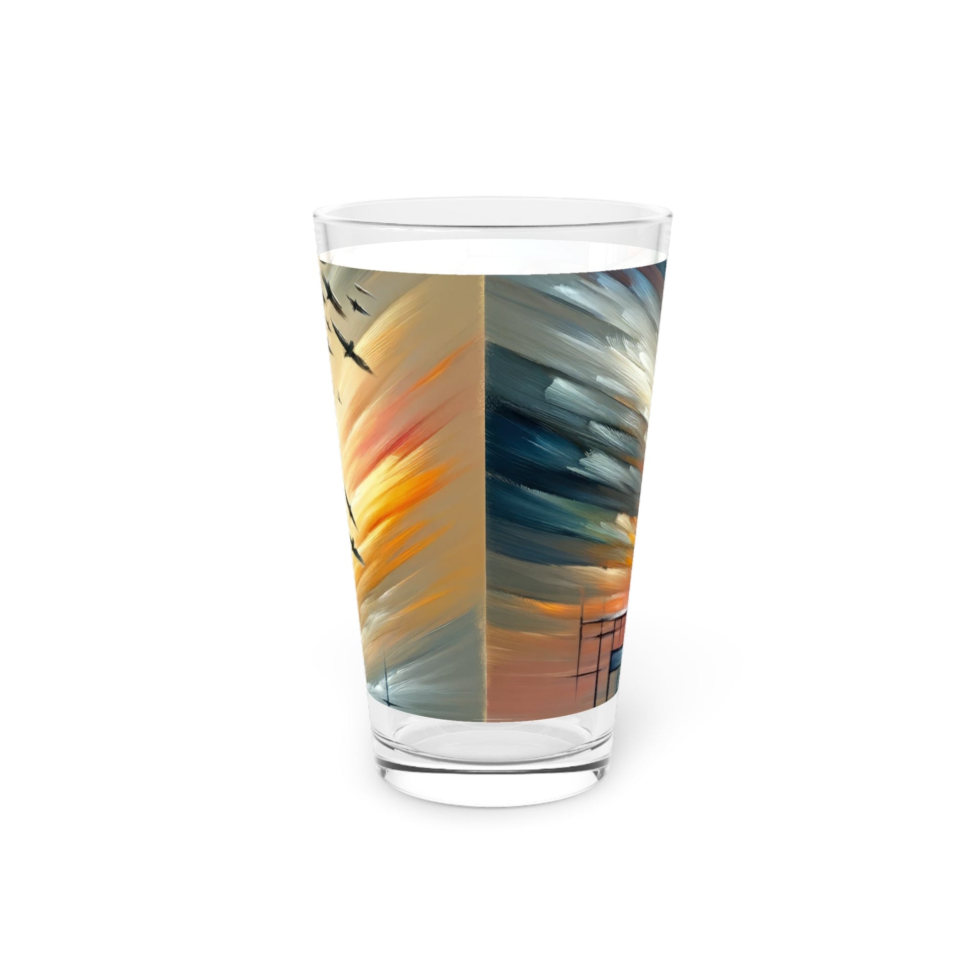 Sovereign Reflective Scaffolding Pint Glass, 16oz - ATUH.ART