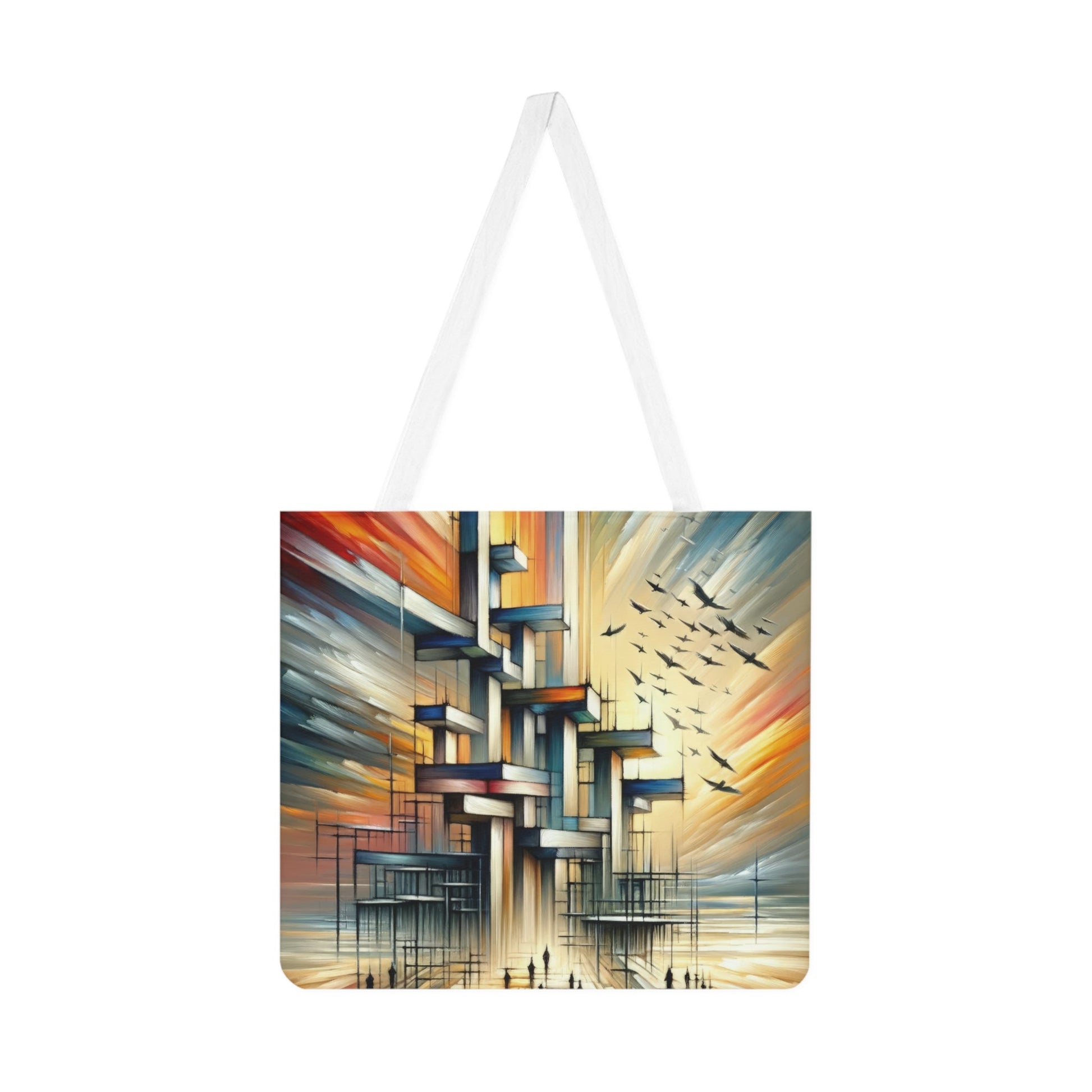 Sovereign Reflective Scaffolding Shoulder Tote Bag (AOP) - ATUH.ART