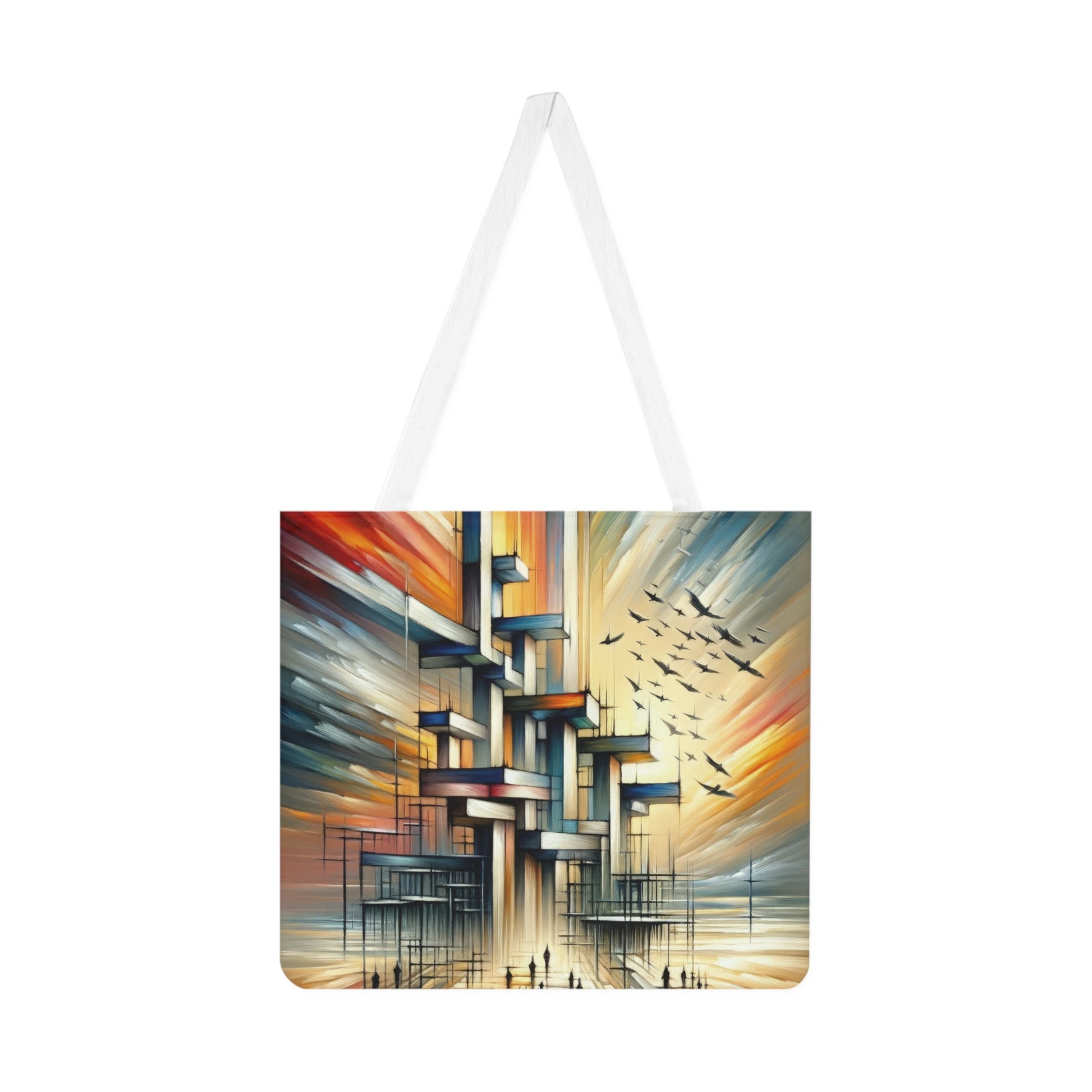 Sovereign Reflective Scaffolding Shoulder Tote Bag (AOP) - ATUH.ART