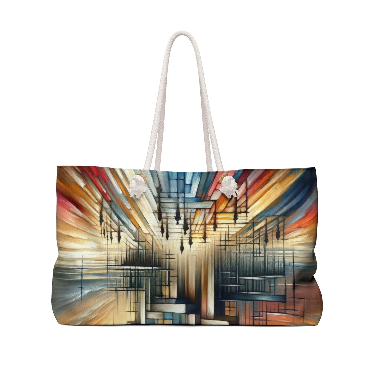 Sovereign Reflective Scaffolding Weekender Bag - ATUH.ART